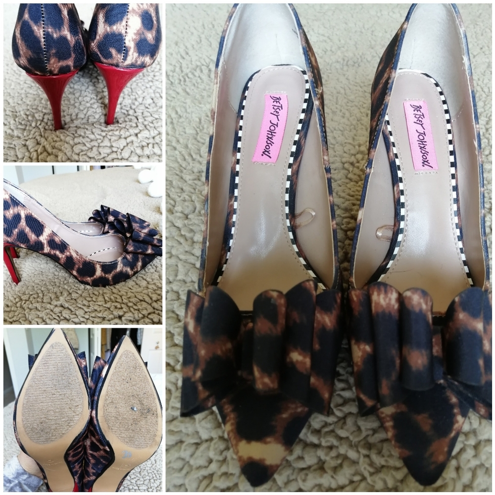 Betsy Johnson Leopard print heels
